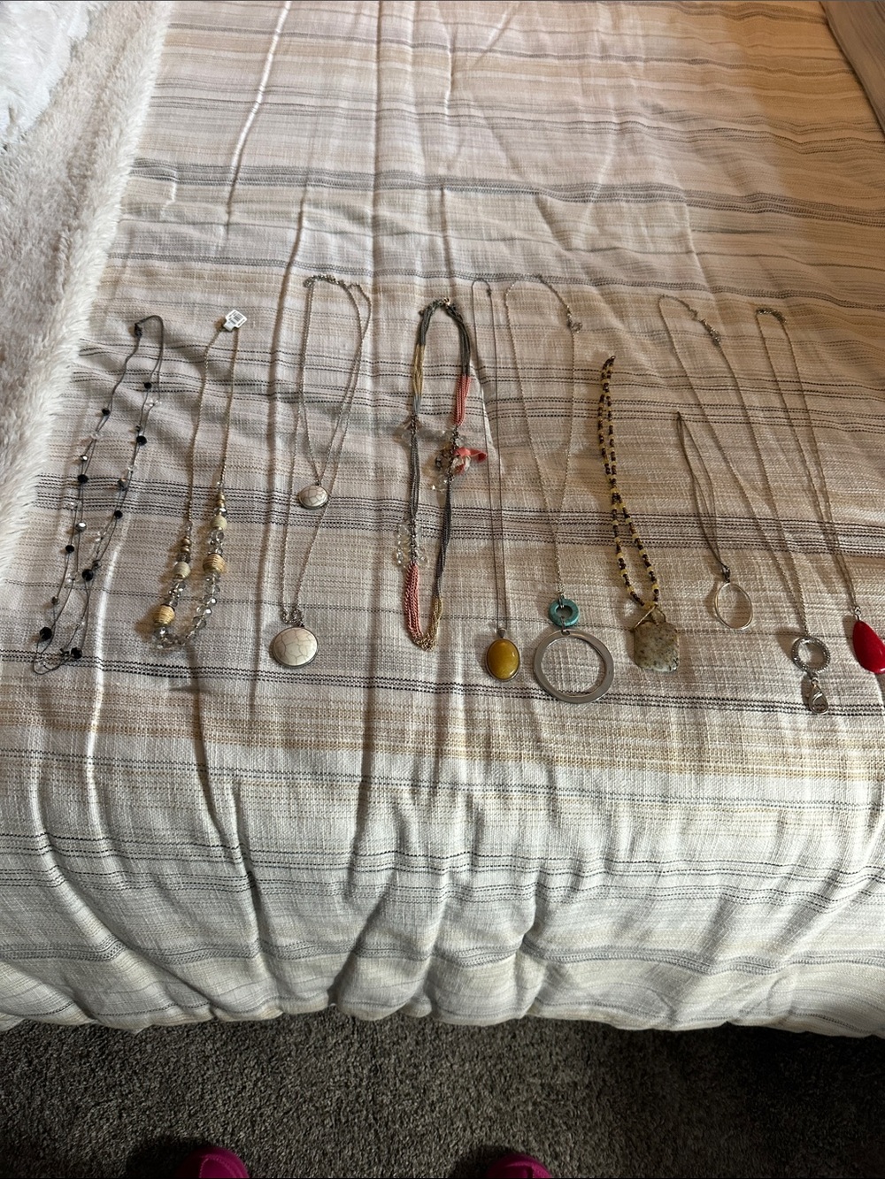 Mixed Silver-Tone and Gold-Tone Women's Necklace Collection